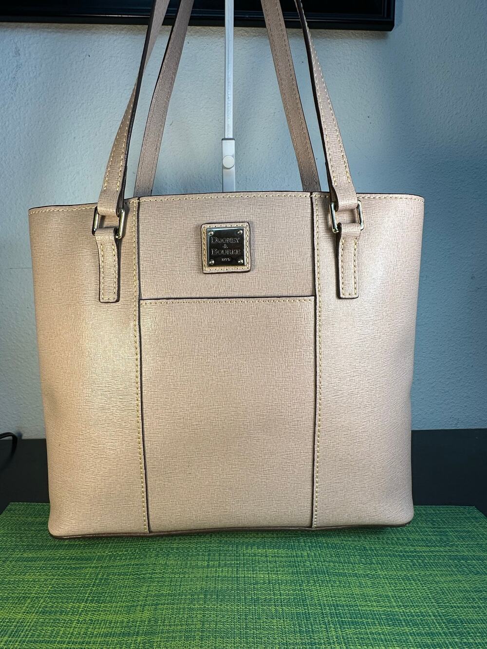 Dooney & Bourke Saffiano Leather Small Lexington Shopper Tote - Bone
